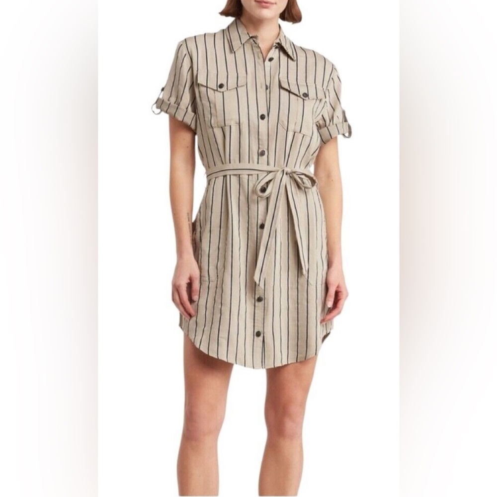 Rag & Bone Roxanne Dress Minidress Tanstripe Medium